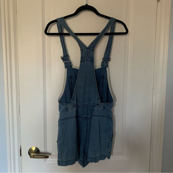 TNA Women’s Denim Drawstring Overalls - Picture 3 of 4